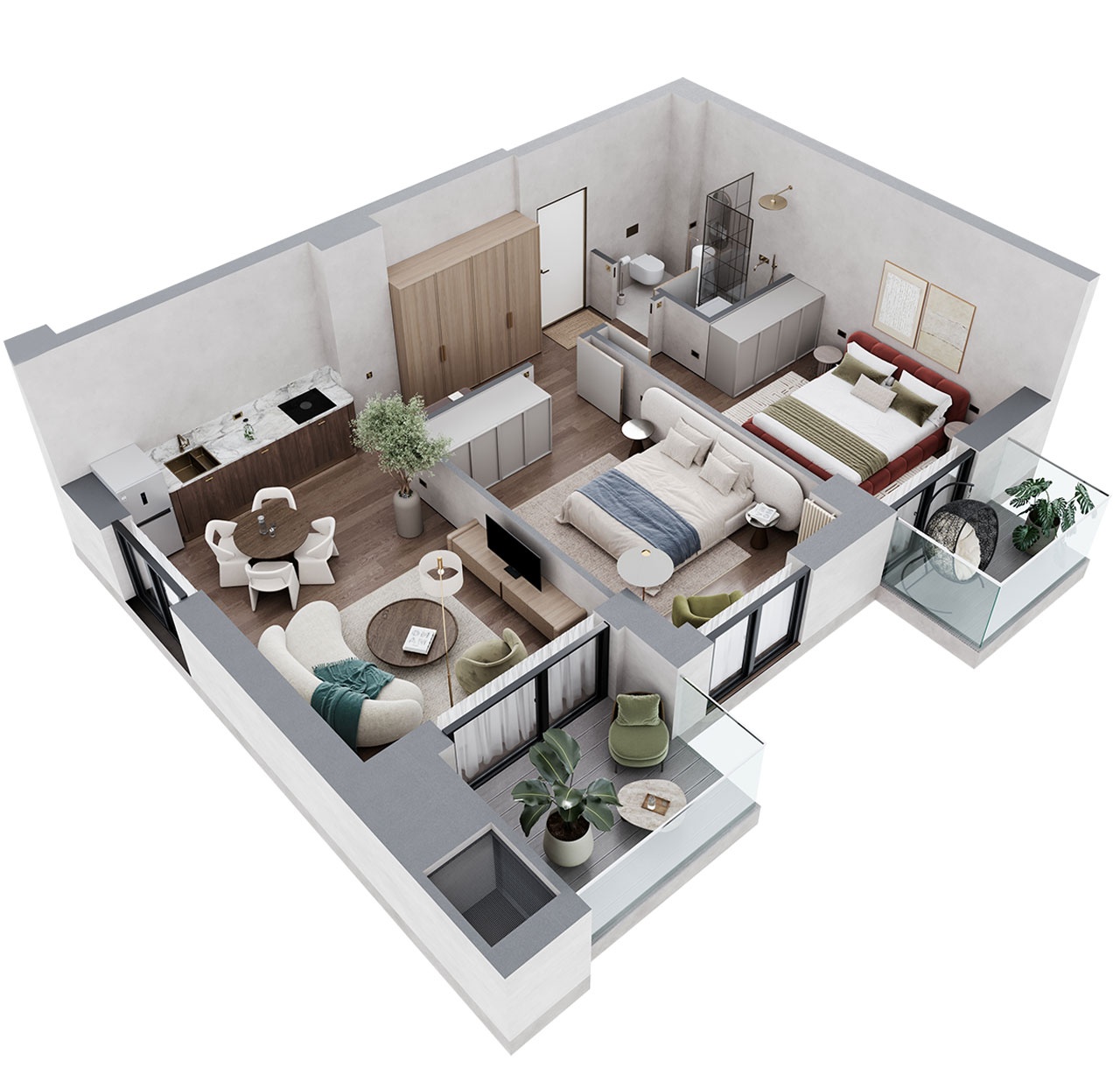 Apartment N40 - 3D