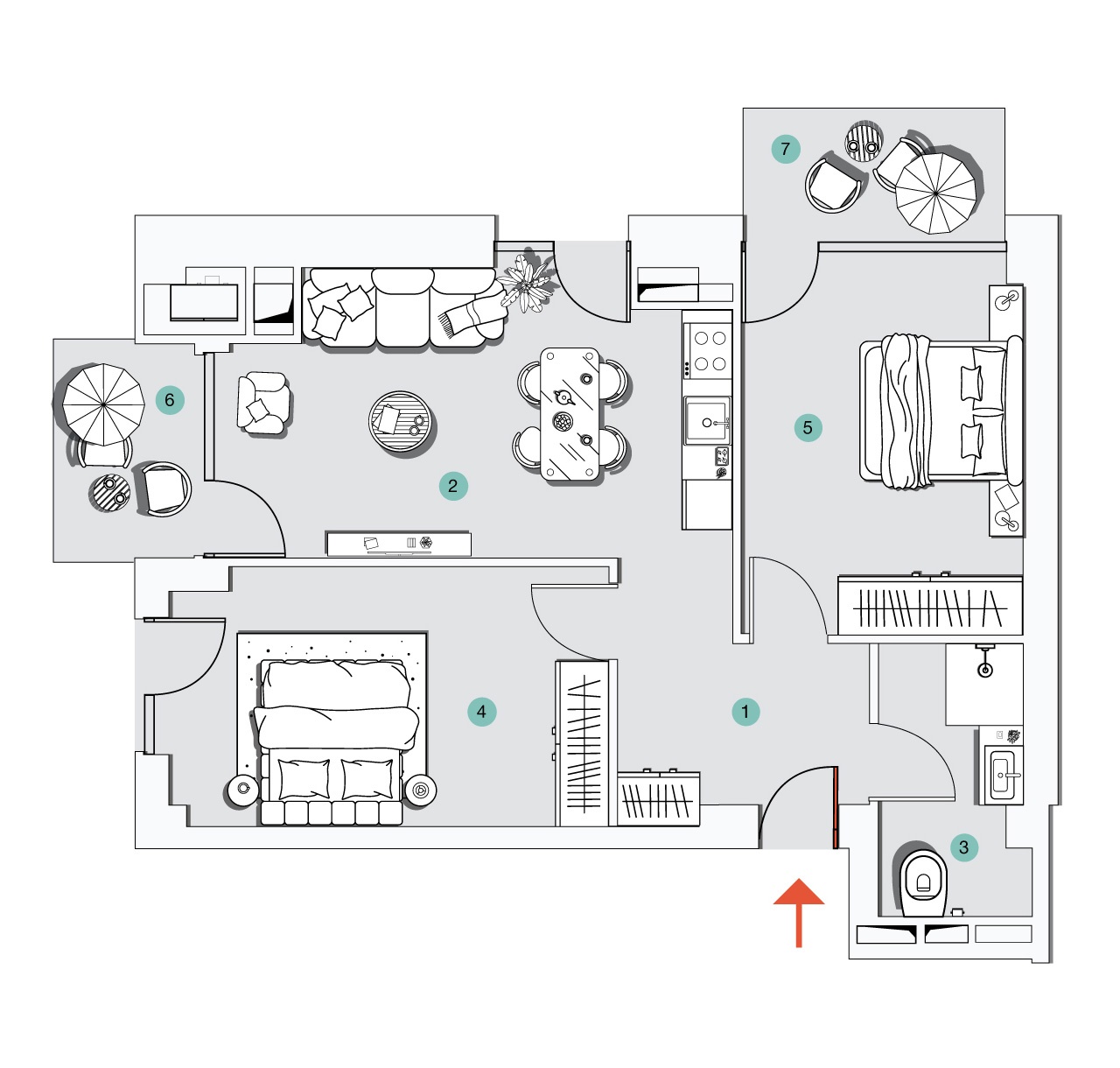 ბინა N42 - 2D