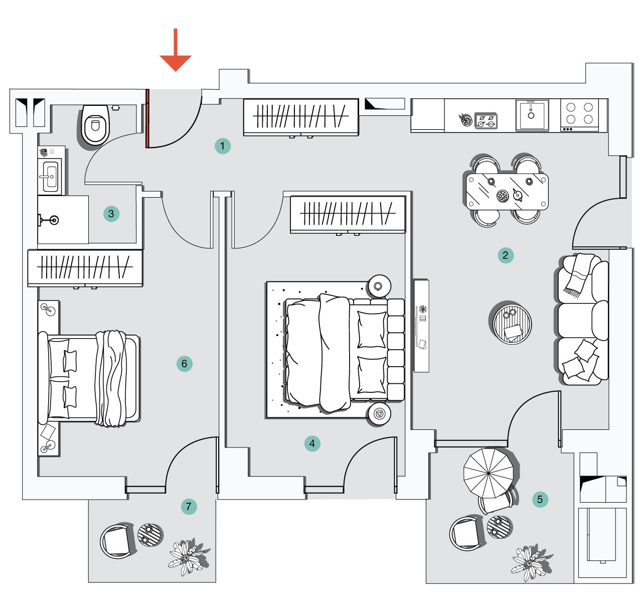 ბინა N5 - 2D