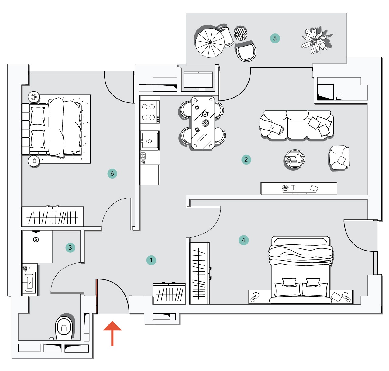 ბინა N28 - 2D