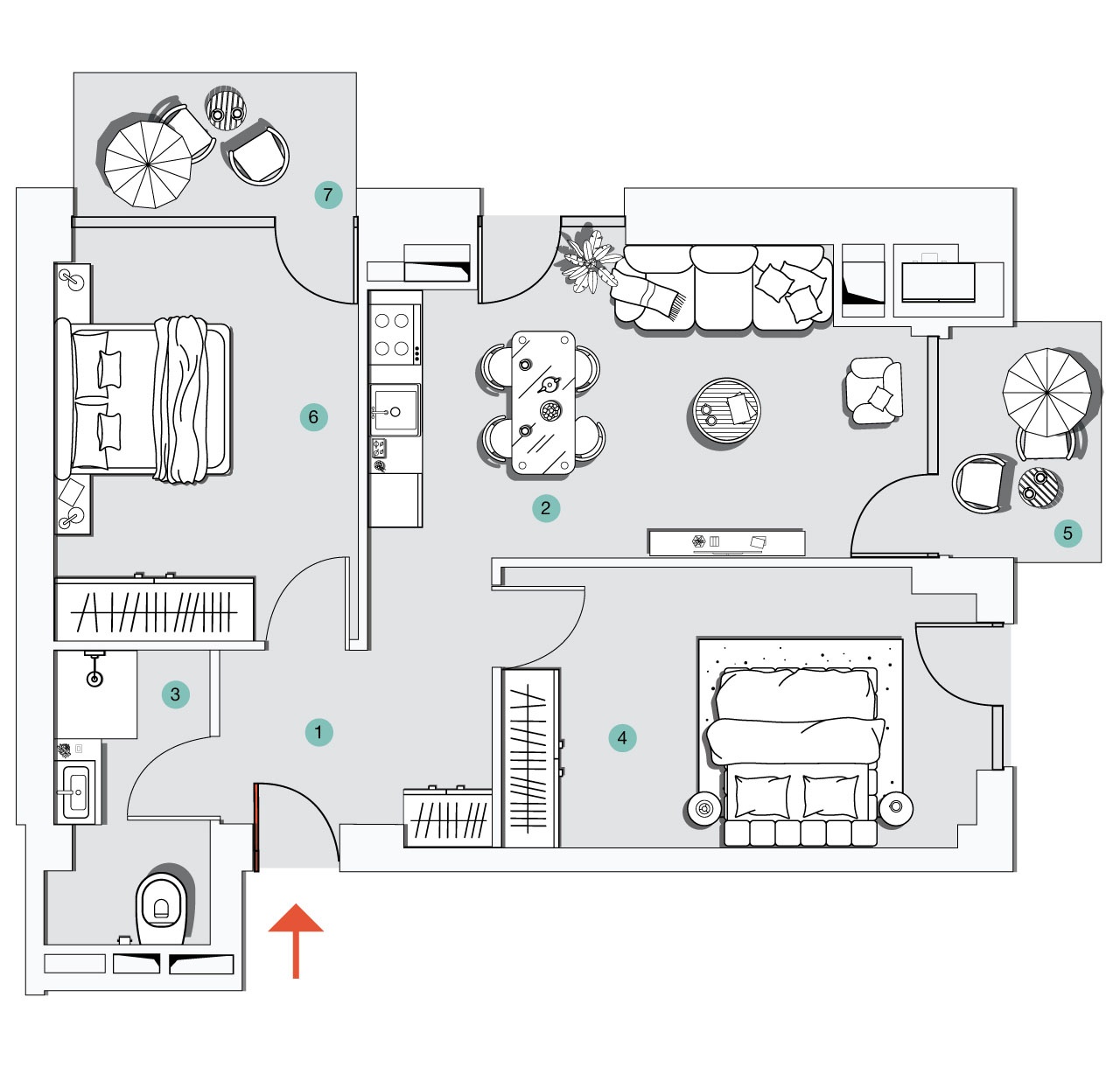 ბინა N8 - 2D