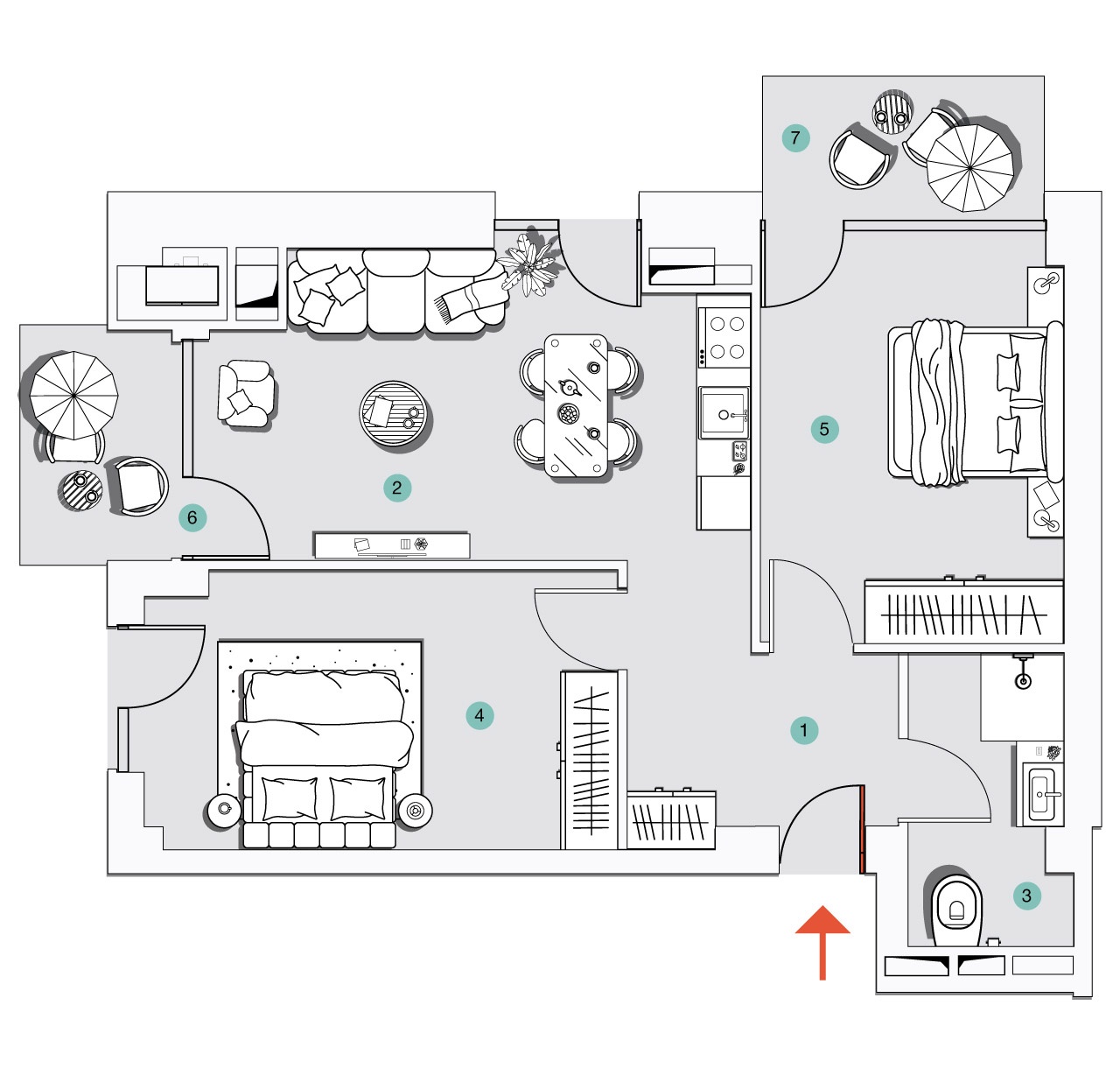 ბინა N57 - 2D