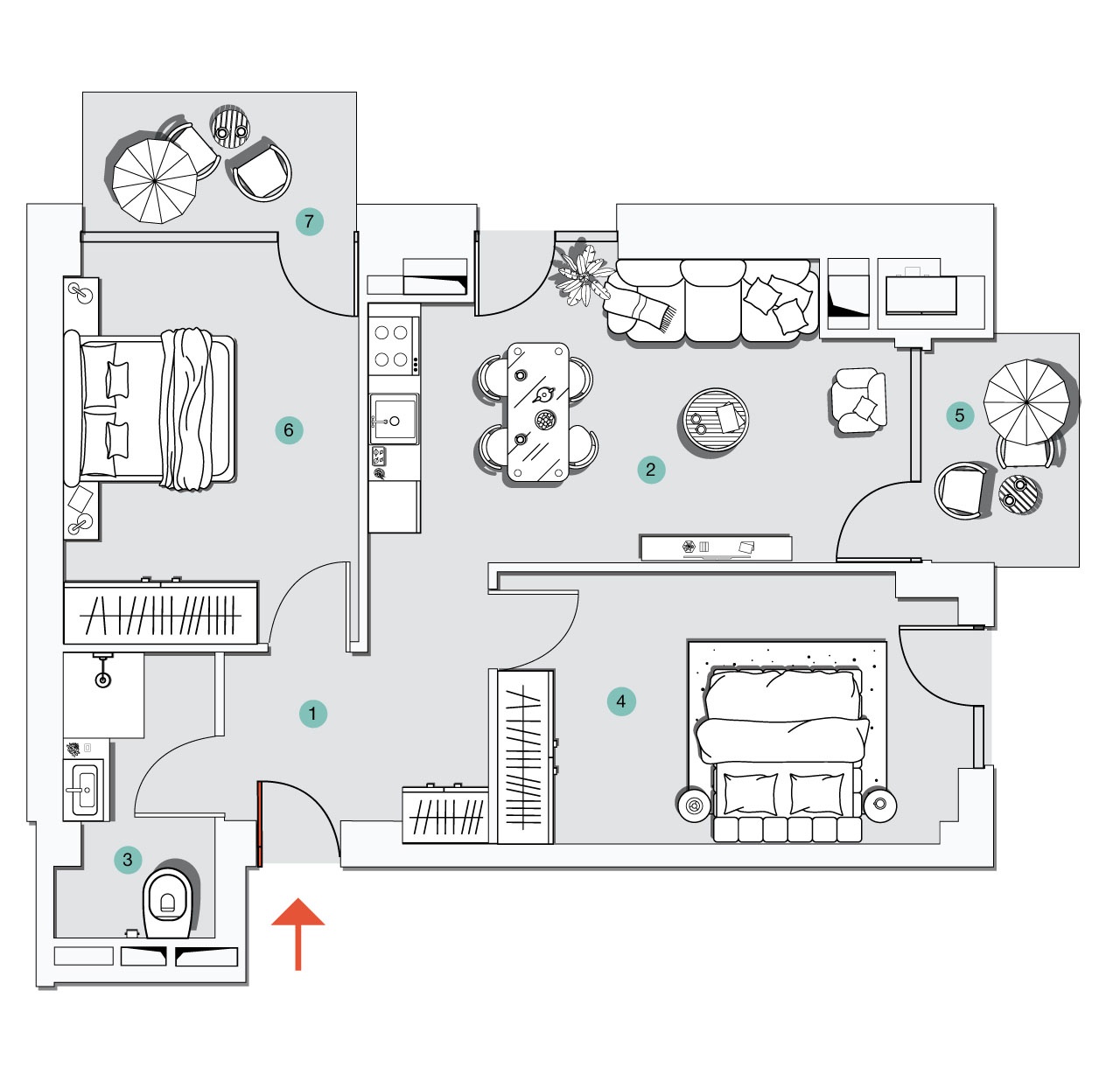 ბინა N18 - 2D