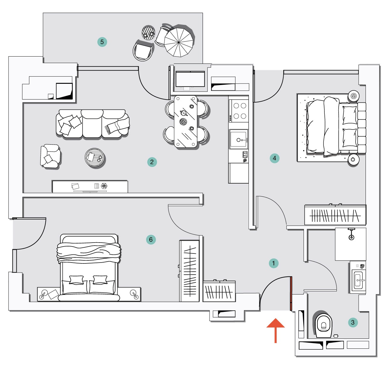 Apartment N66 - 2D
