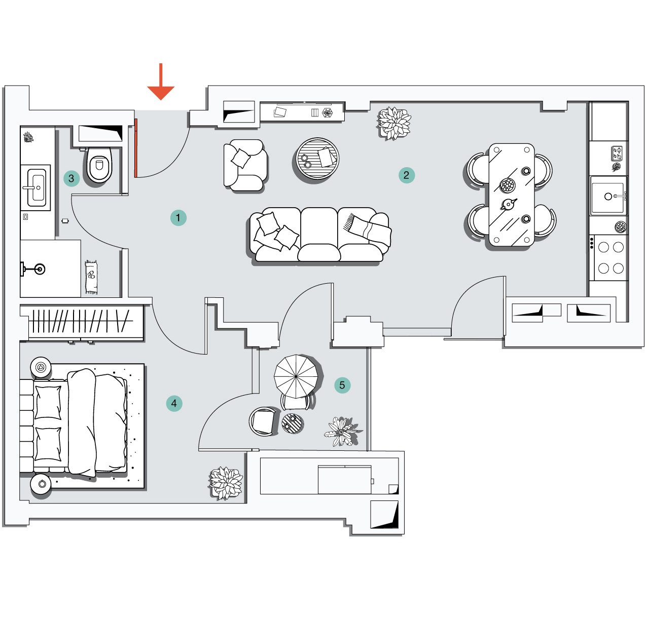 ბინა N1 - 2D