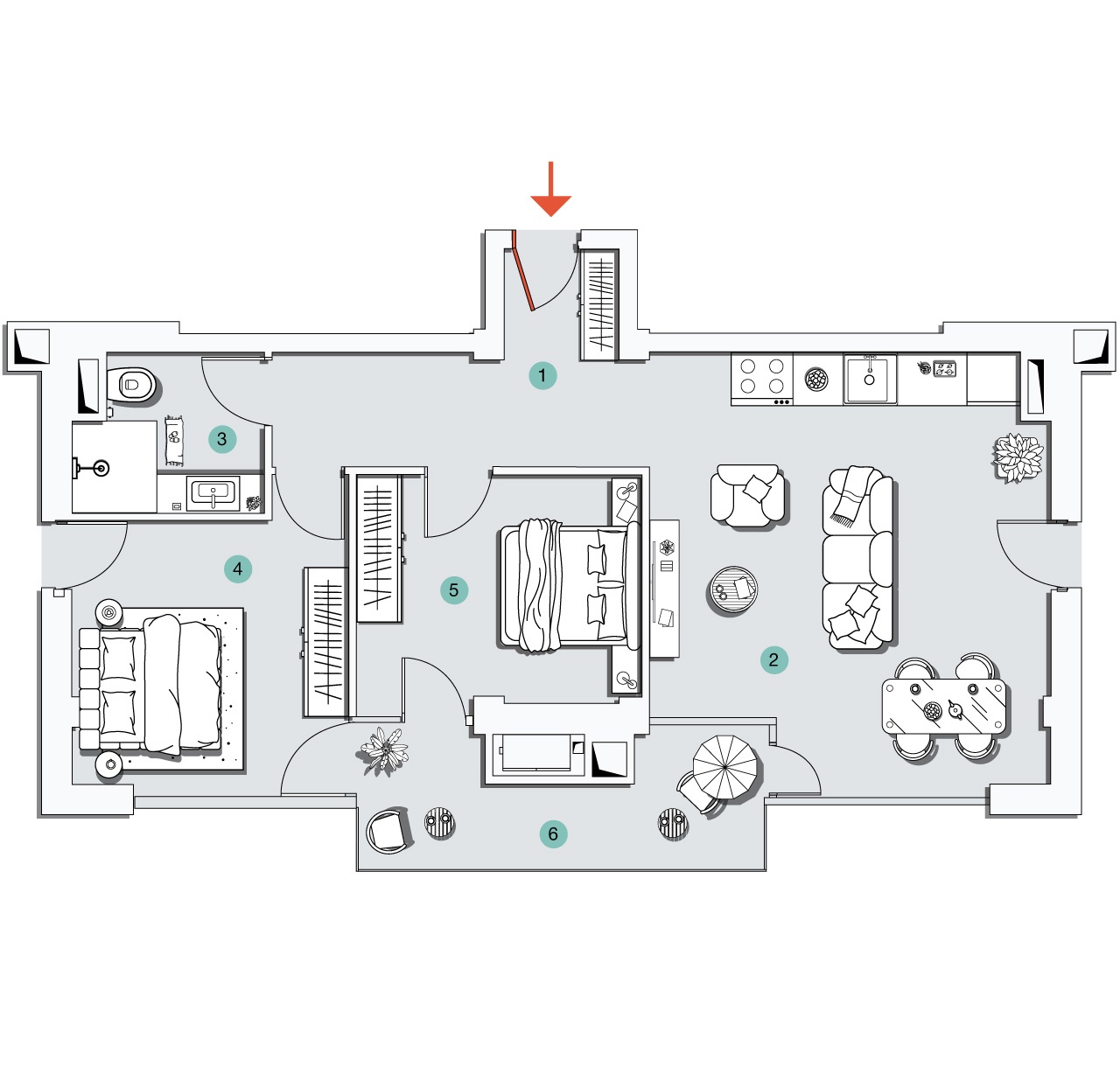 ბინა N2 - 2D