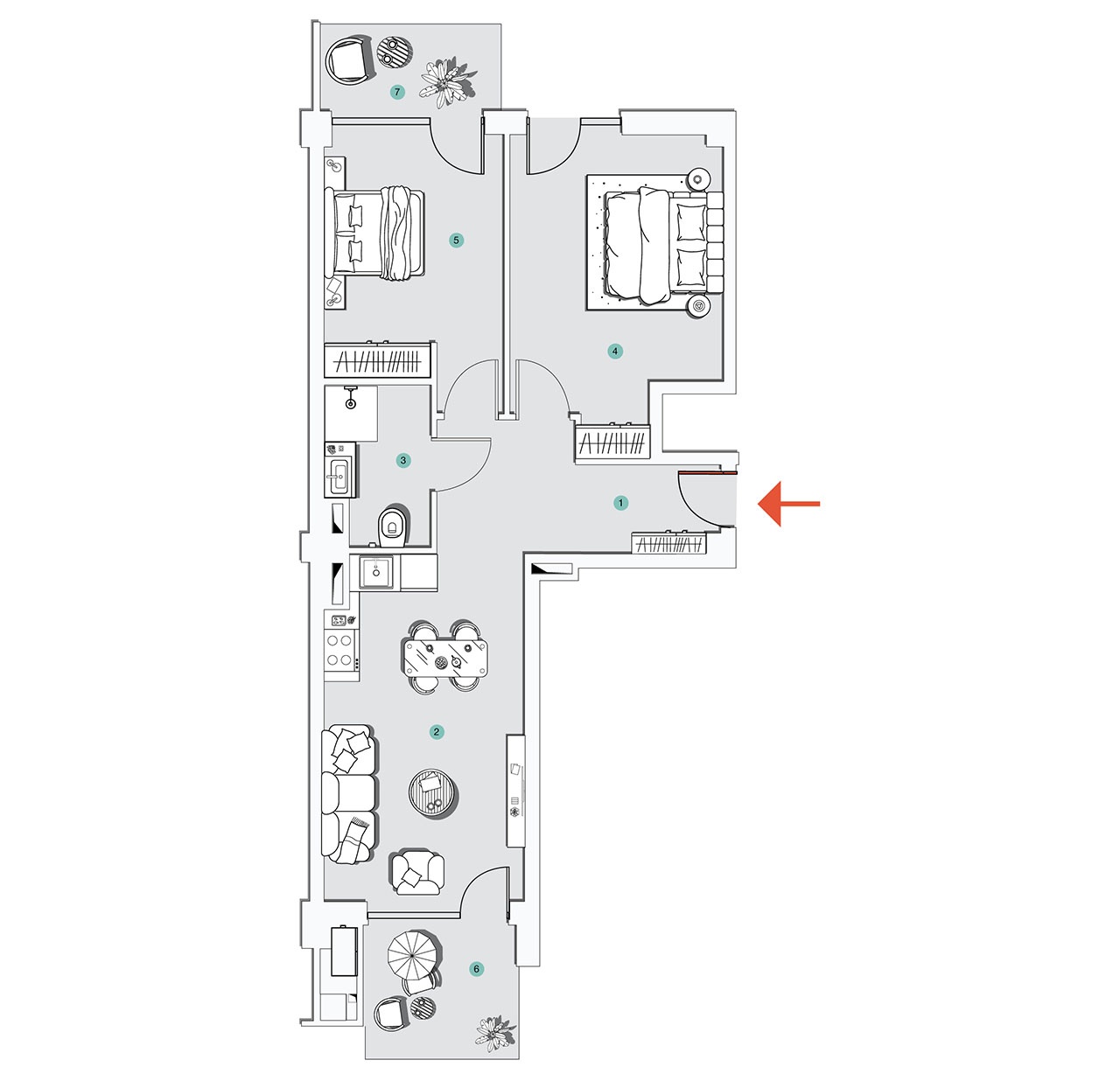 ბინა N17 - 2D
