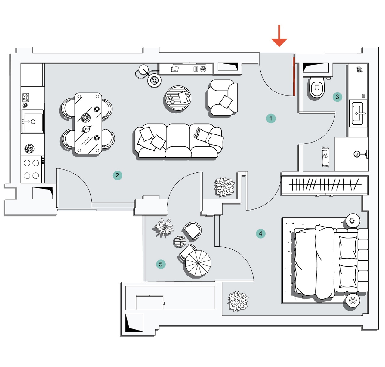 ბინა N7 - 2D