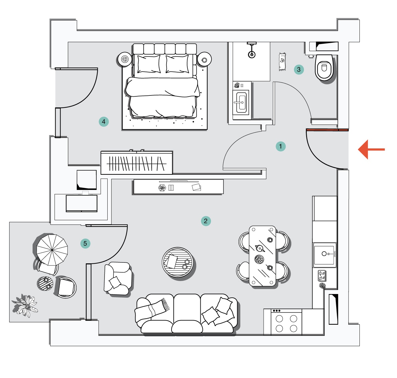 Apartment N51 - 2D
