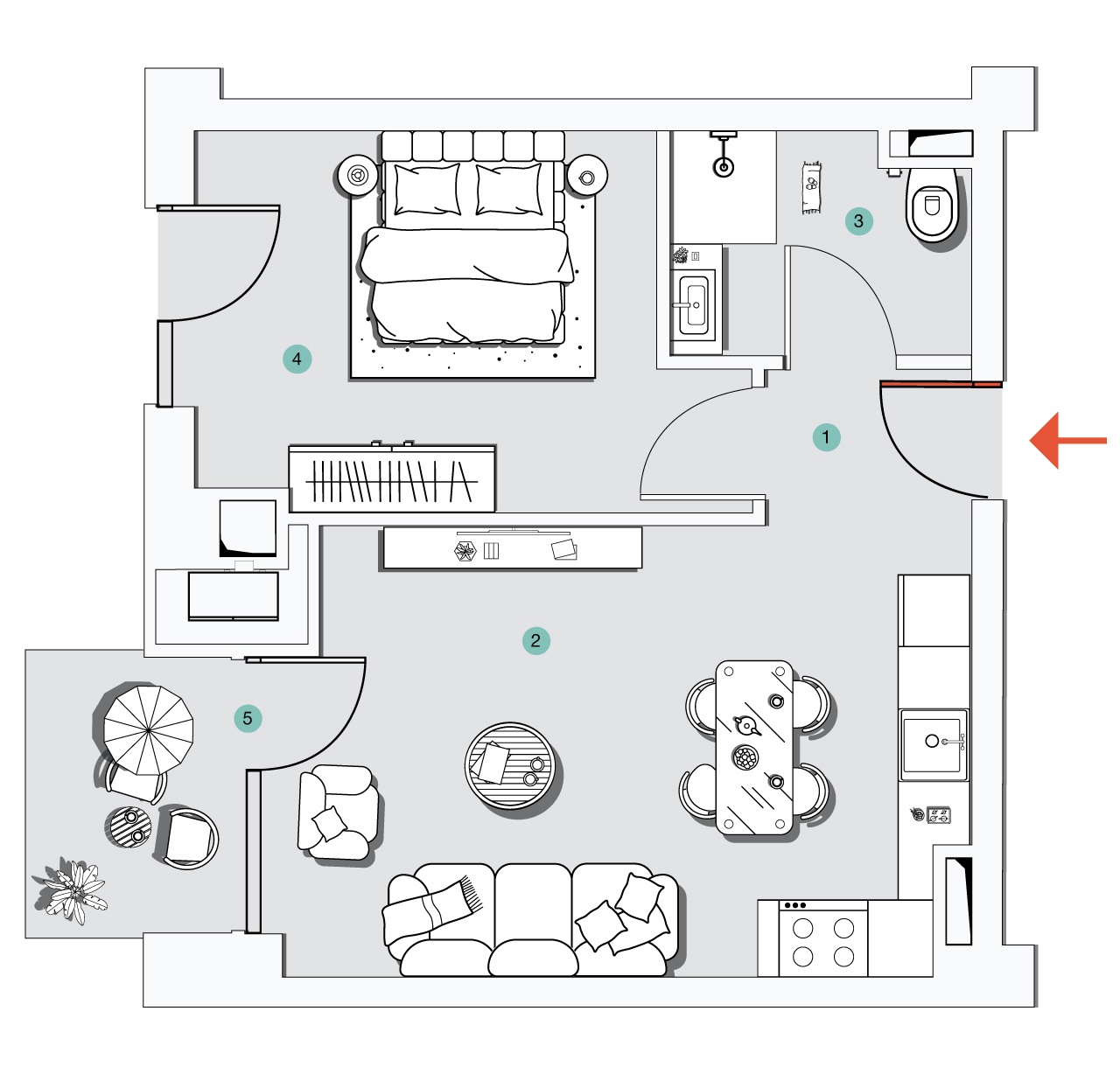 Apartment N41 - 2D